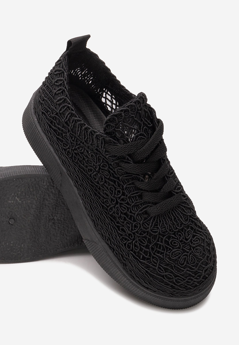 Černé dámské plátěné tenisky Patrica