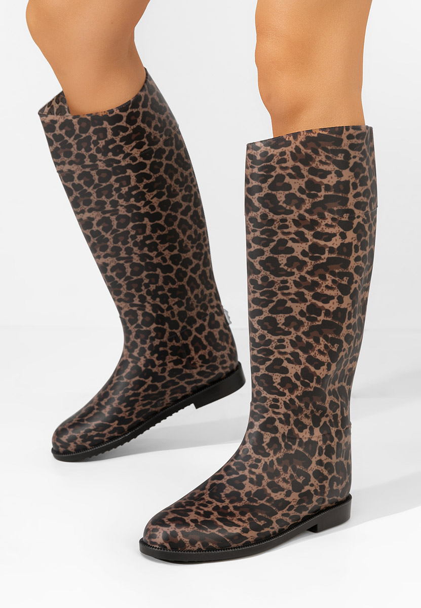 Leopardí dámske holínky Angelena