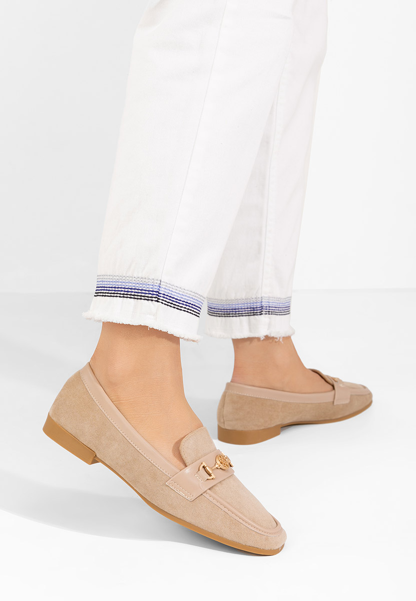 Khaki dámské mokasíny Carroll