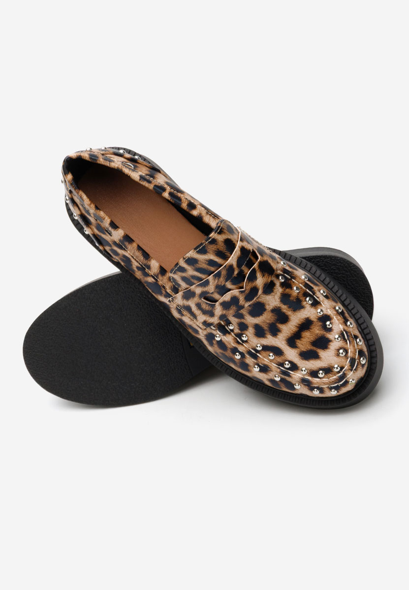 Leopardí dámské mokasíny Kristeen