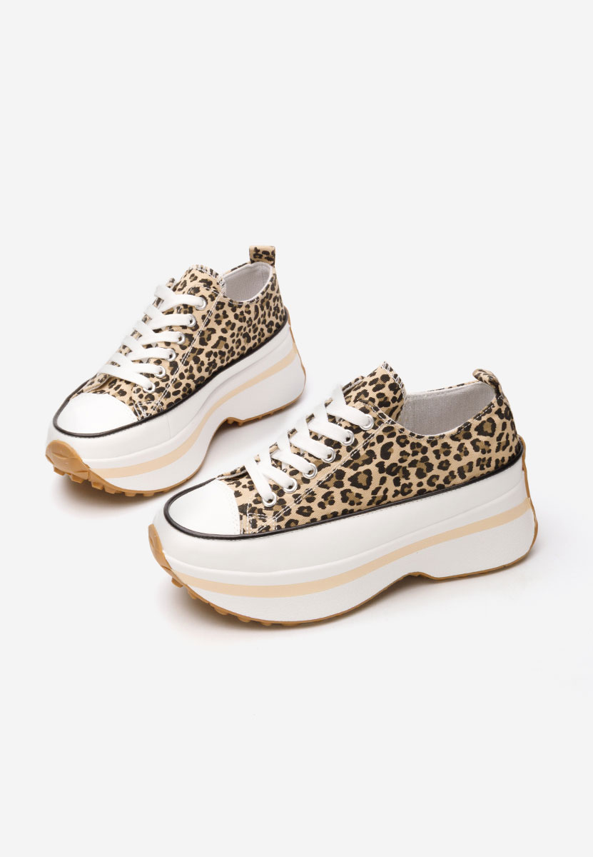 Leopardí tenisky na platformě Cathleen