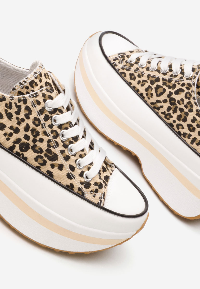 Leopardí tenisky na platformě Cathleen