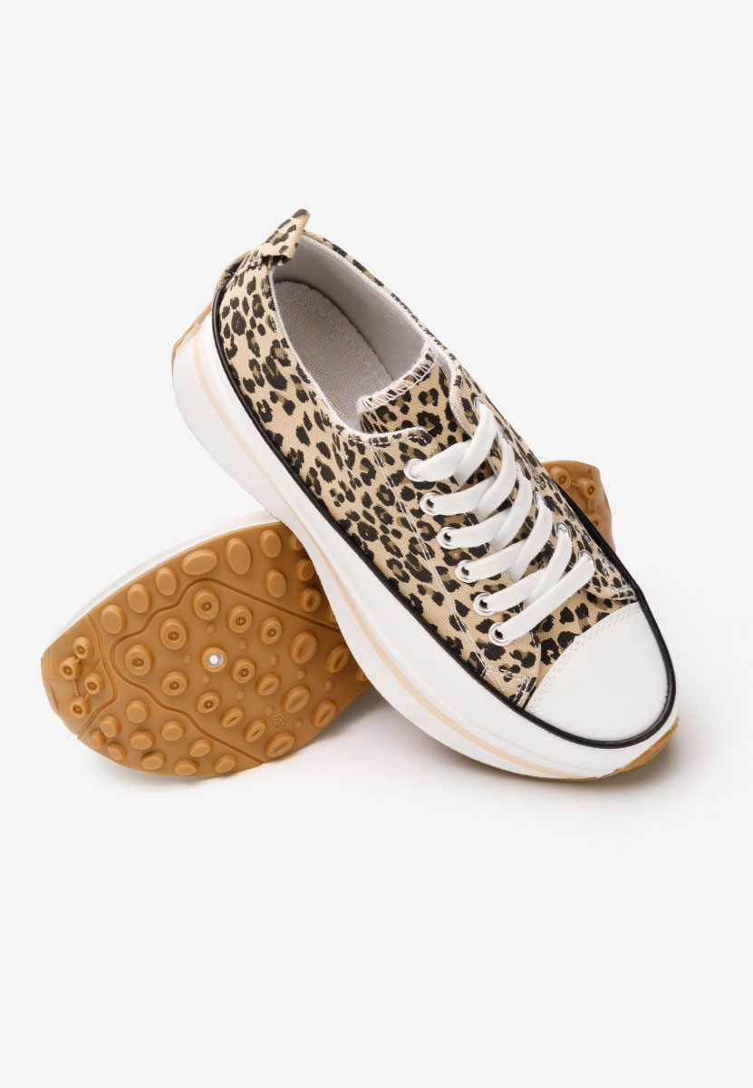 Leopardí tenisky na platformě Cathleen