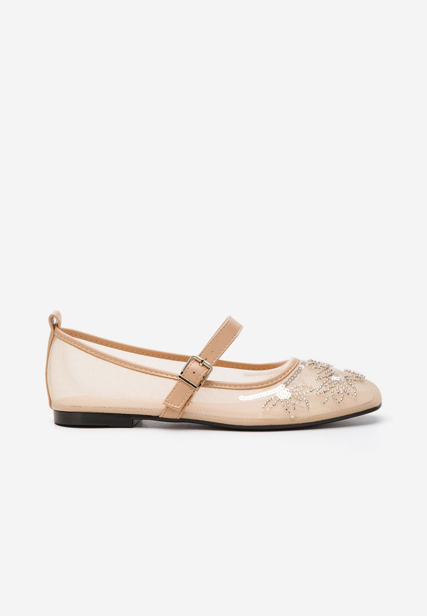Béžové dámské baleríny Theressa