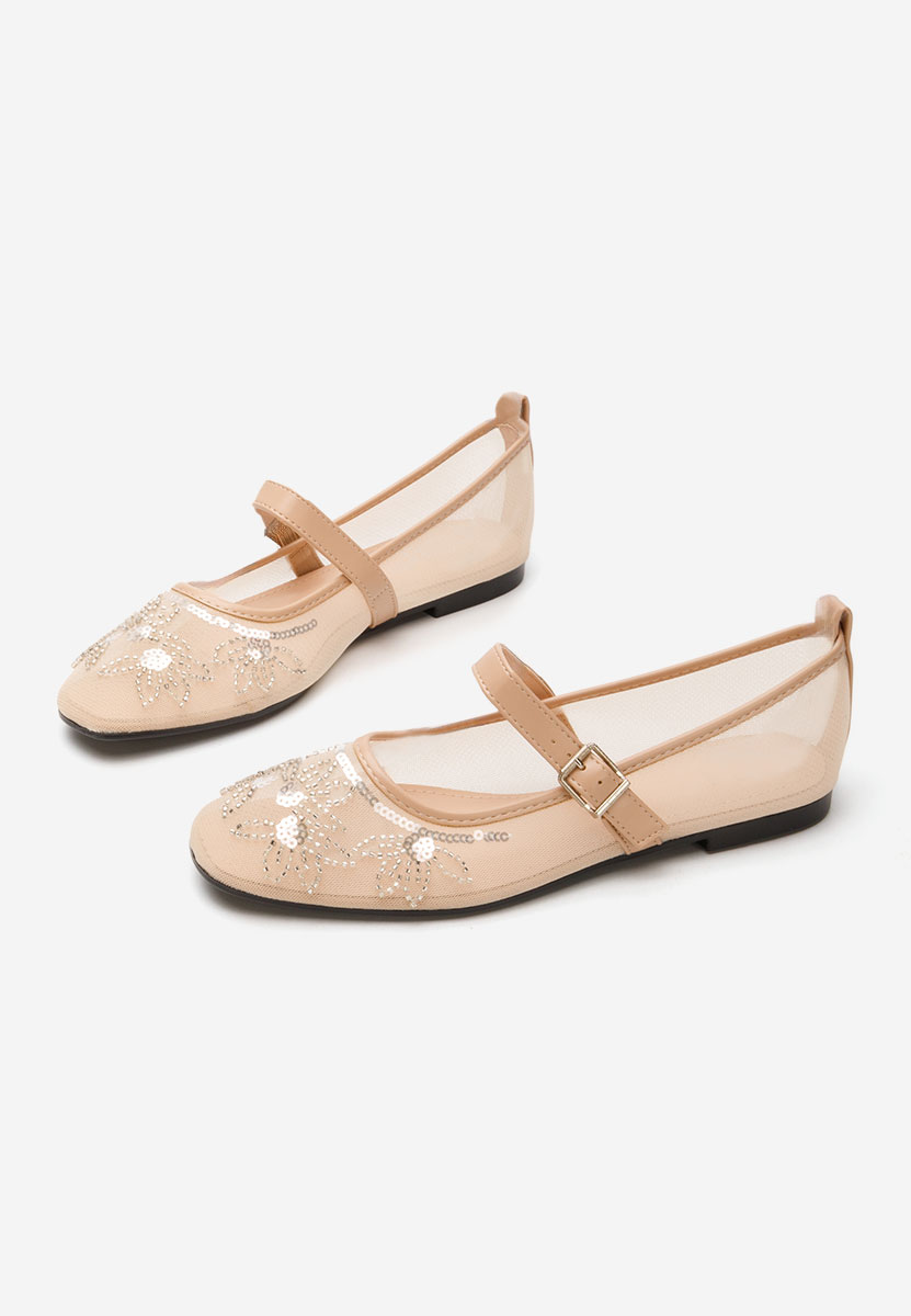 Béžové dámské baleríny Theressa