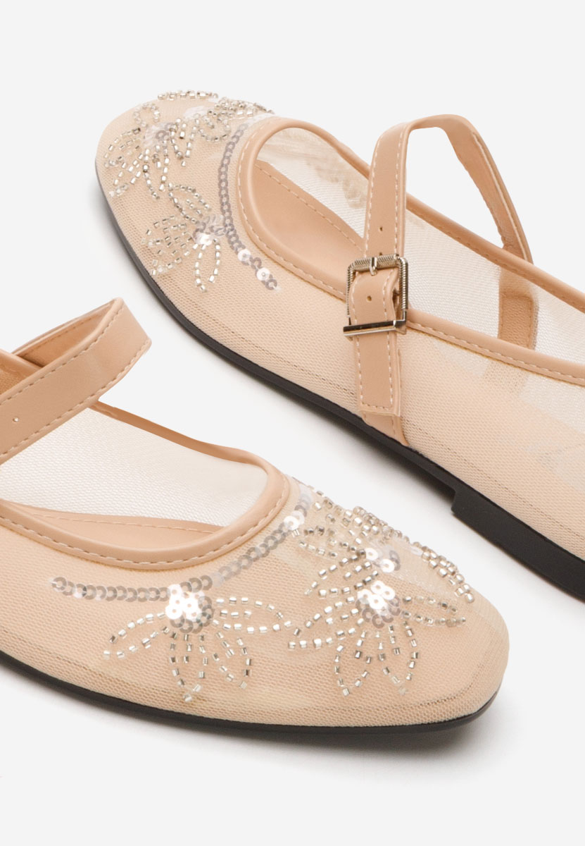 Béžové dámské baleríny Theressa