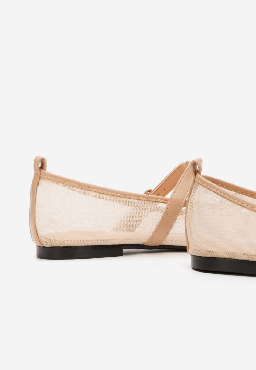 Béžové dámské baleríny Theressa