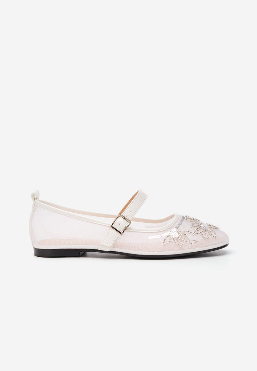 Bílé dámské baleríny Theressa