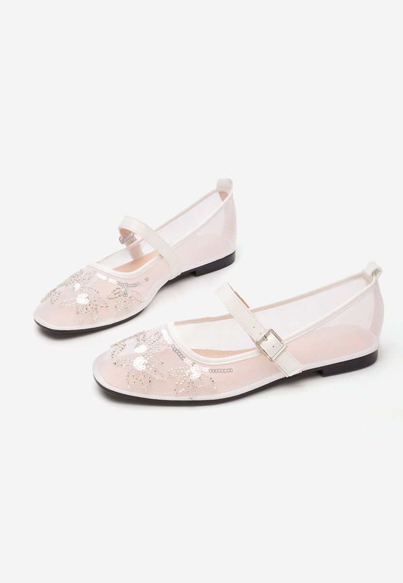 Bílé dámské baleríny Theressa