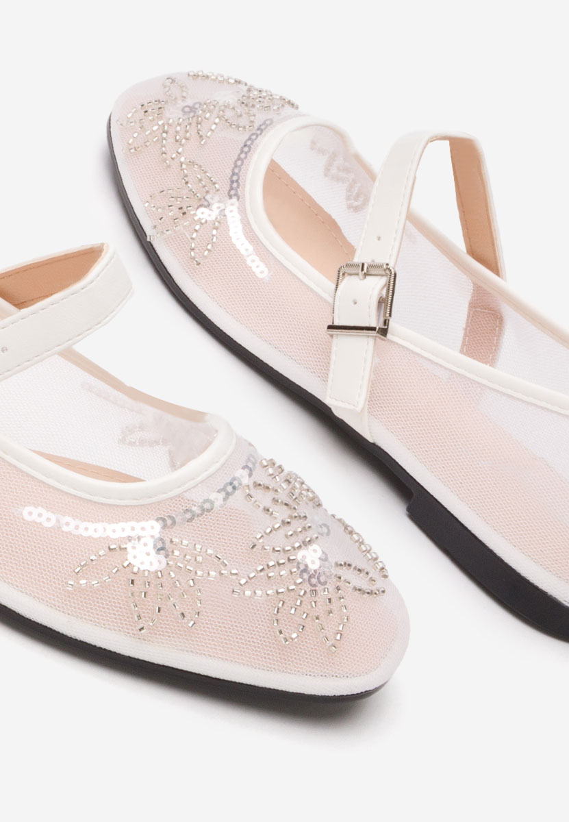 Bílé dámské baleríny Theressa