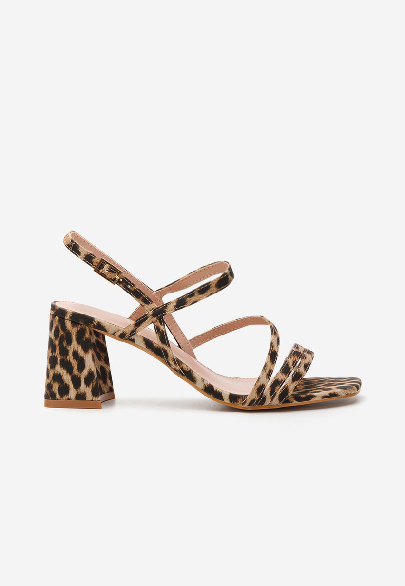 Leopardí sandály na podpatku Arvilla