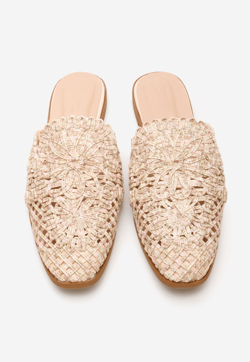 Béžové dámské dřeváky Myriam