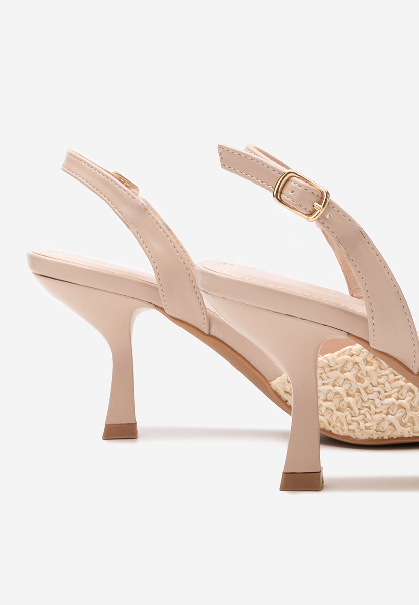 Béžové lodičky do špičky Shemika