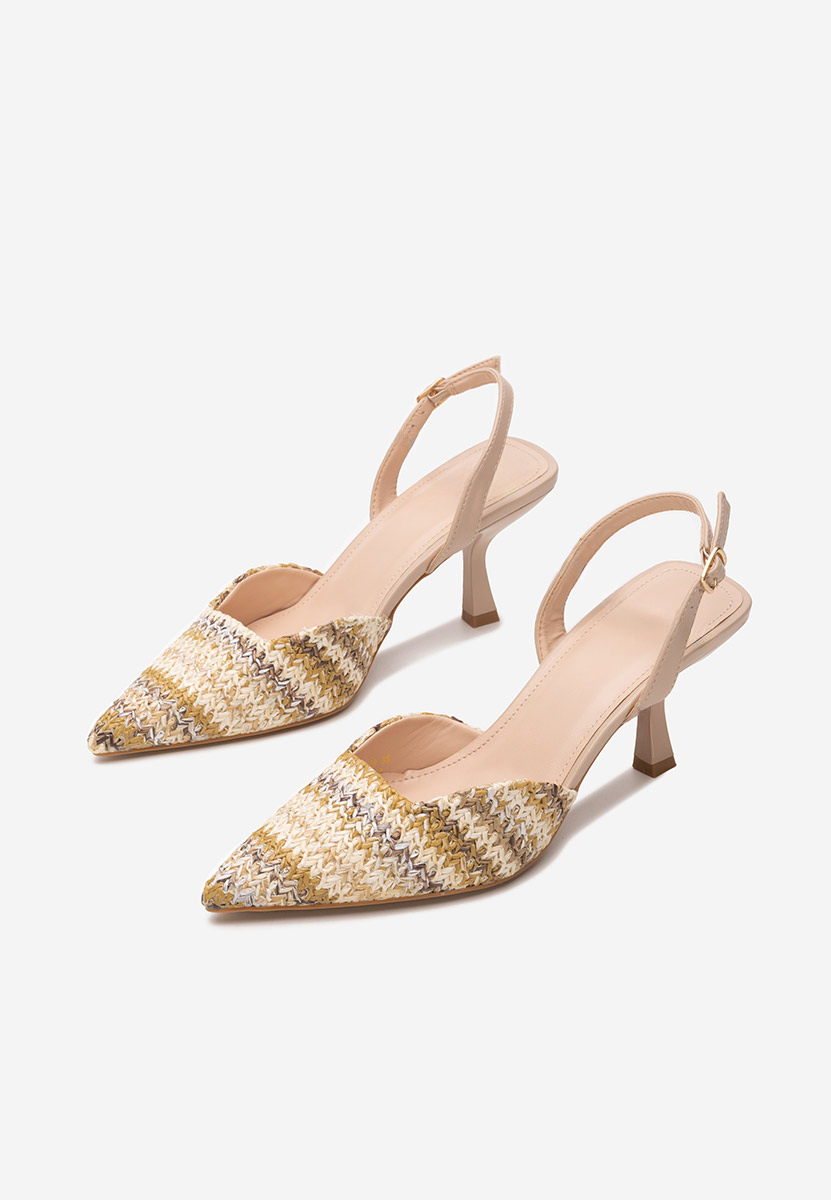 Khaki lodičky do špičky Shemika