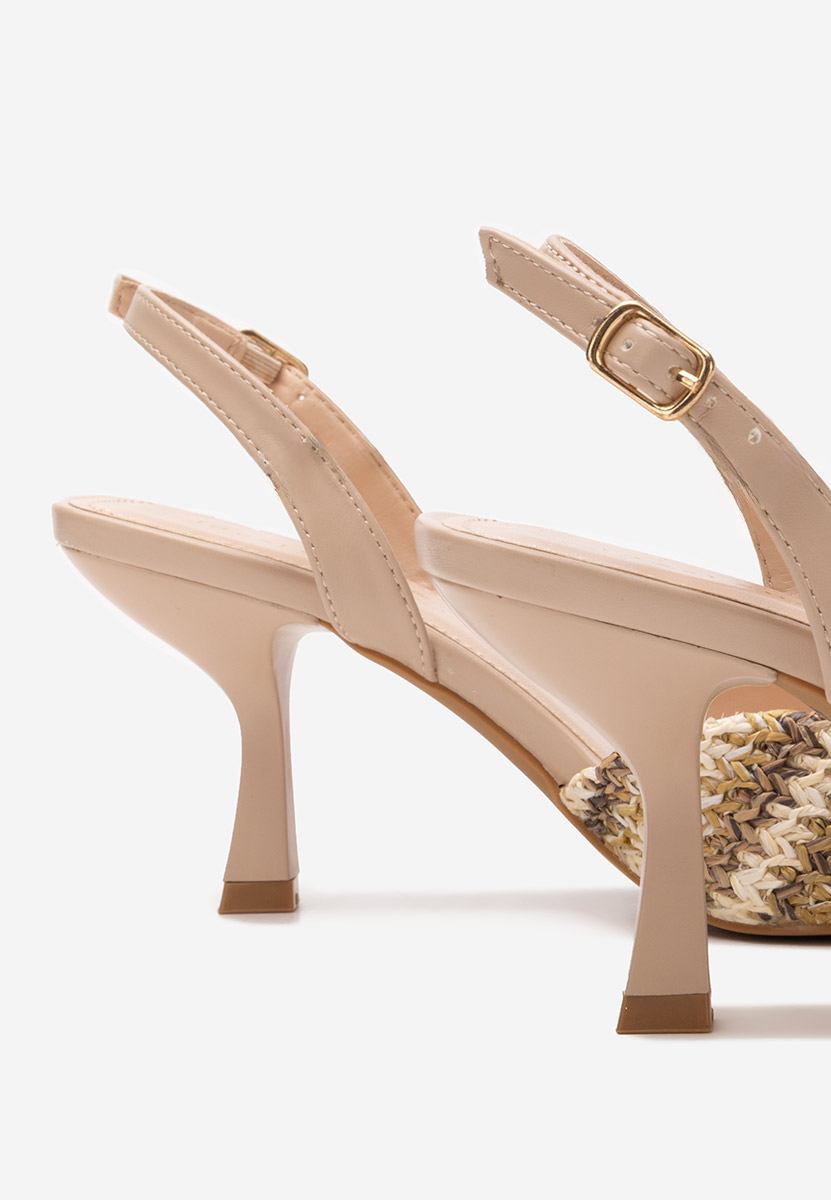 Khaki lodičky do špičky Shemika