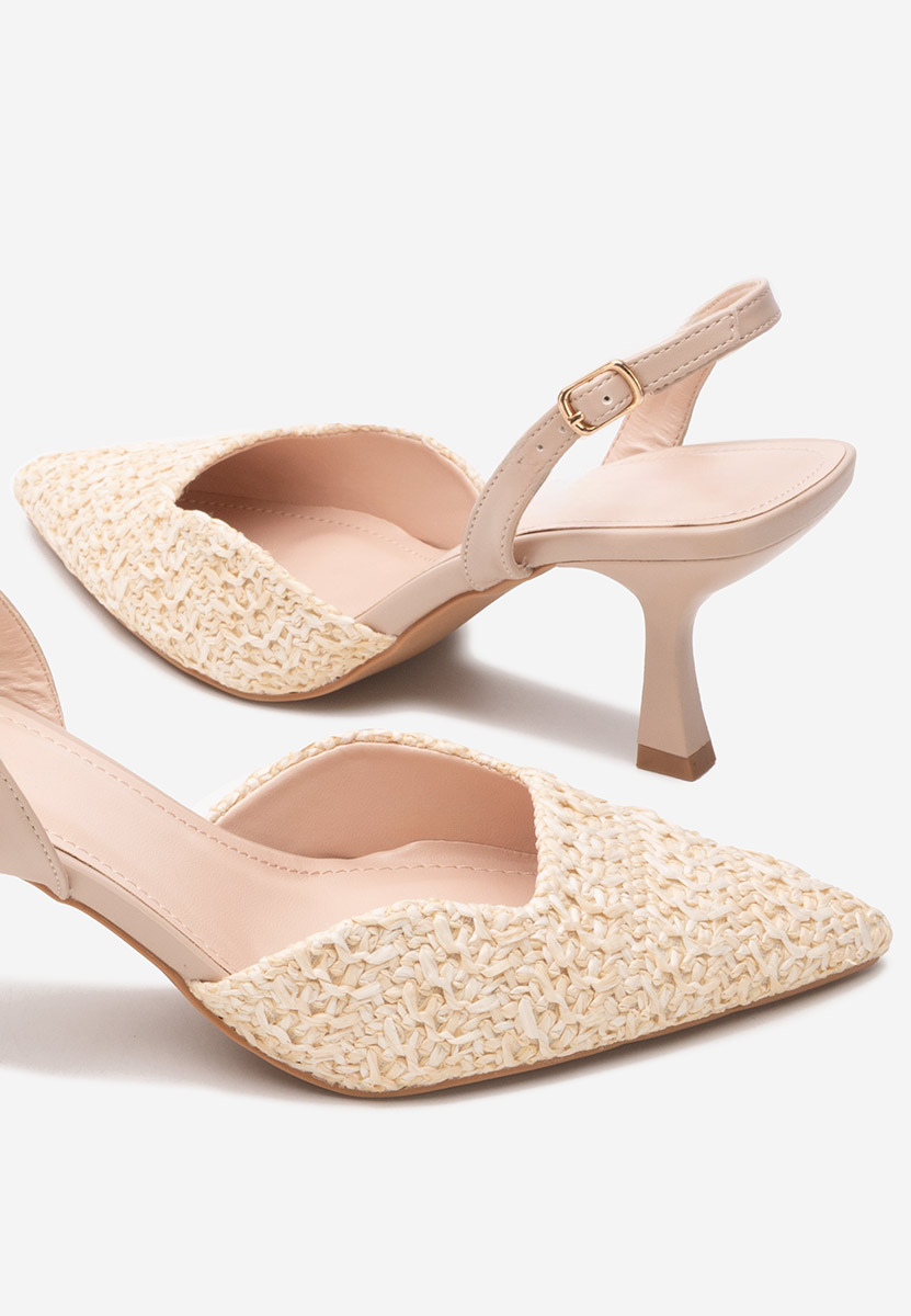 Béžové lodičky do špičky Shemika