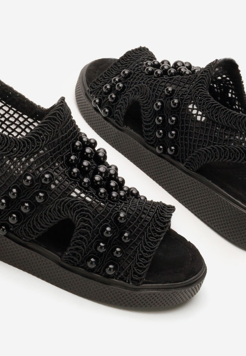 Černé dámské letní sandály Marisea