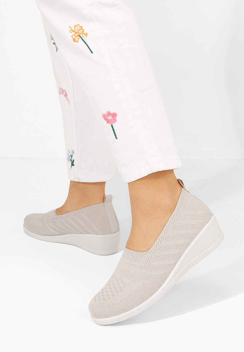 Béžové dámské polobotky Yadira