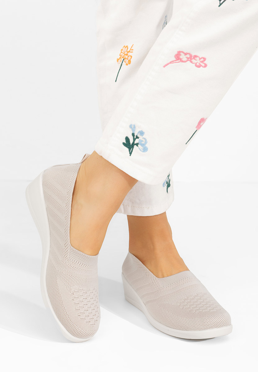 Béžové dámské polobotky Yadira