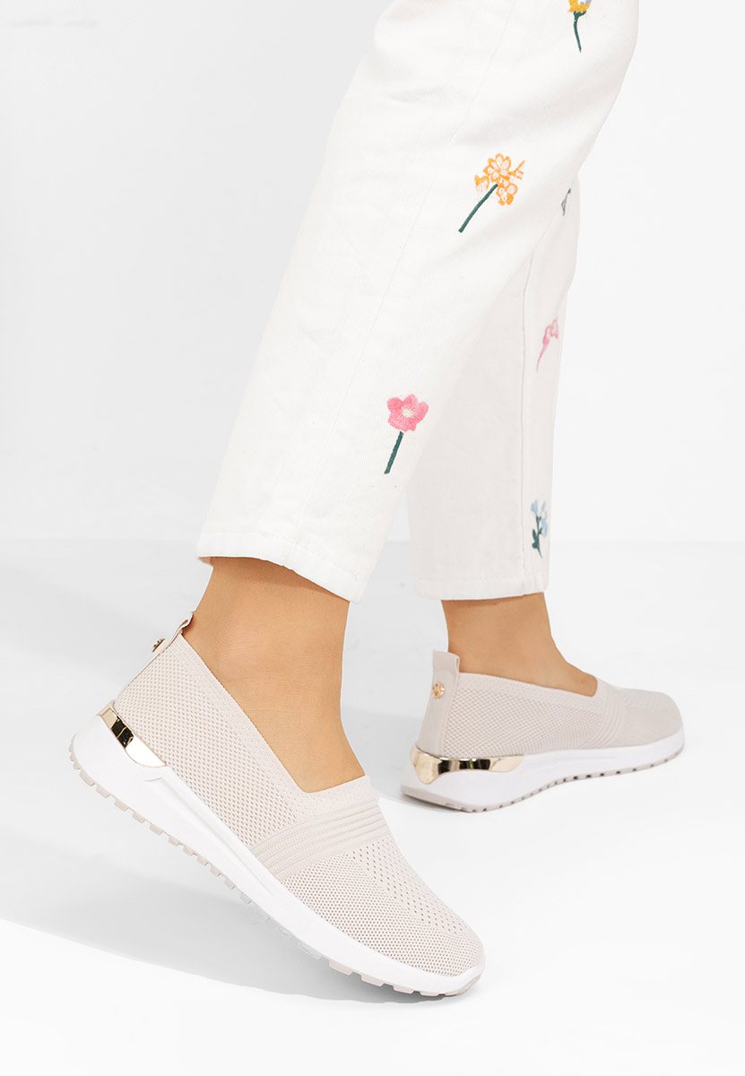 Khaki slip on tenisky Antrea