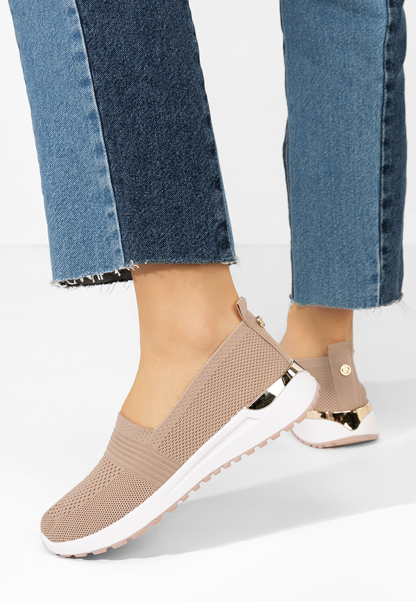 Khaki slip on tenisky Antrea V3