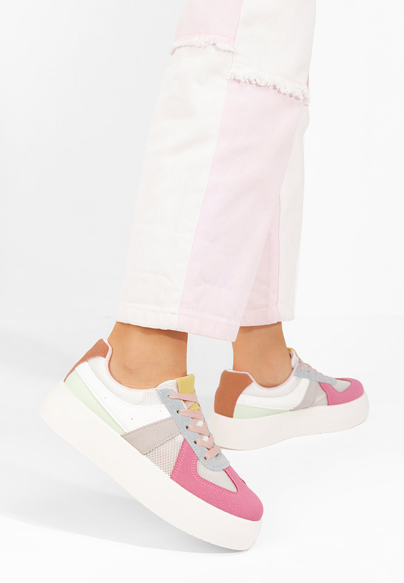 Viacfarebné dámské tenisky na klínku Fyonna