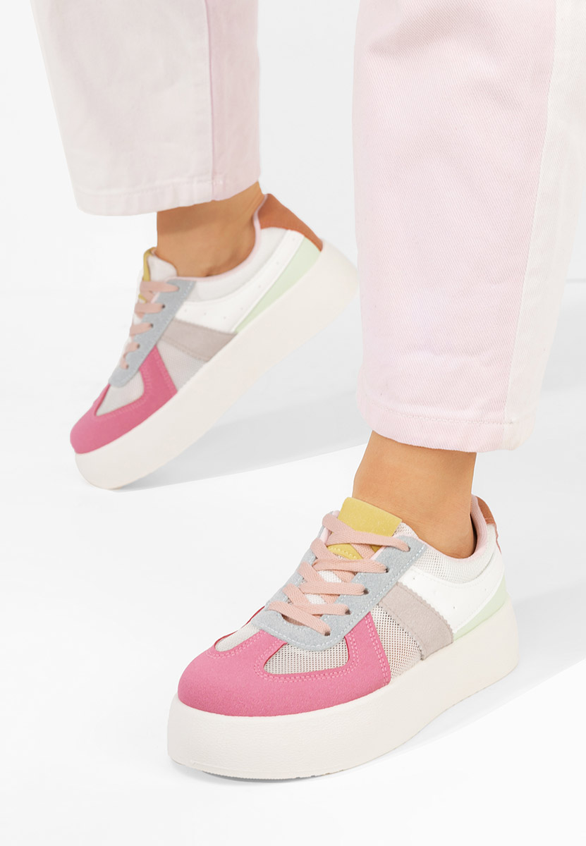 Viacfarebné dámské tenisky na klínku Fyonna