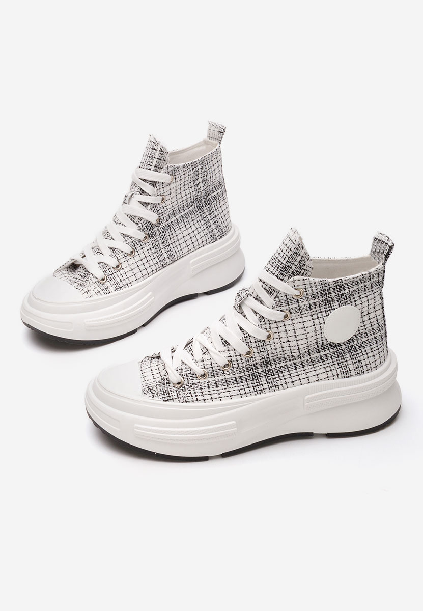 Bílé kotníkové tenisky Candya