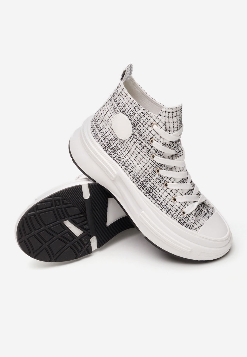 Bílé kotníkové tenisky Candya