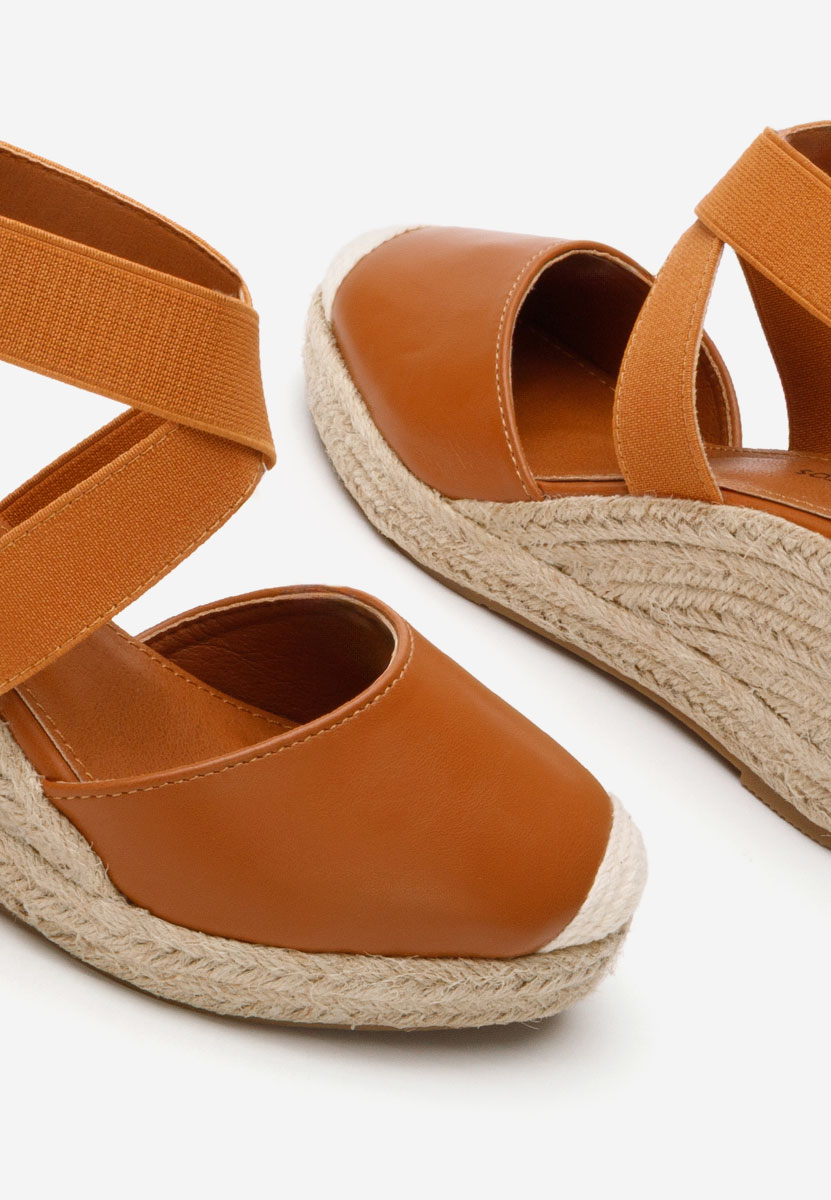 Camelové sandály espadrilky Rosaria