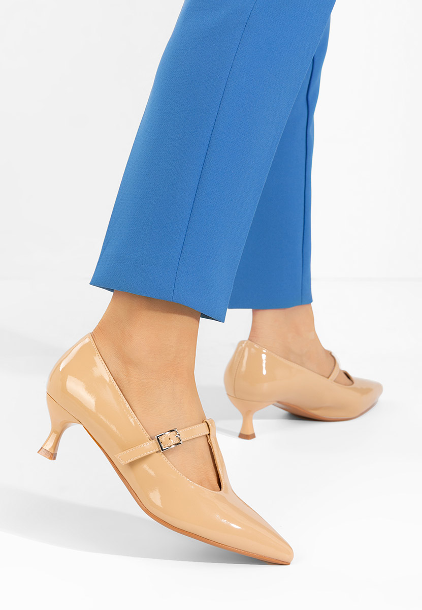 Béžové lodičky do špičky Caty