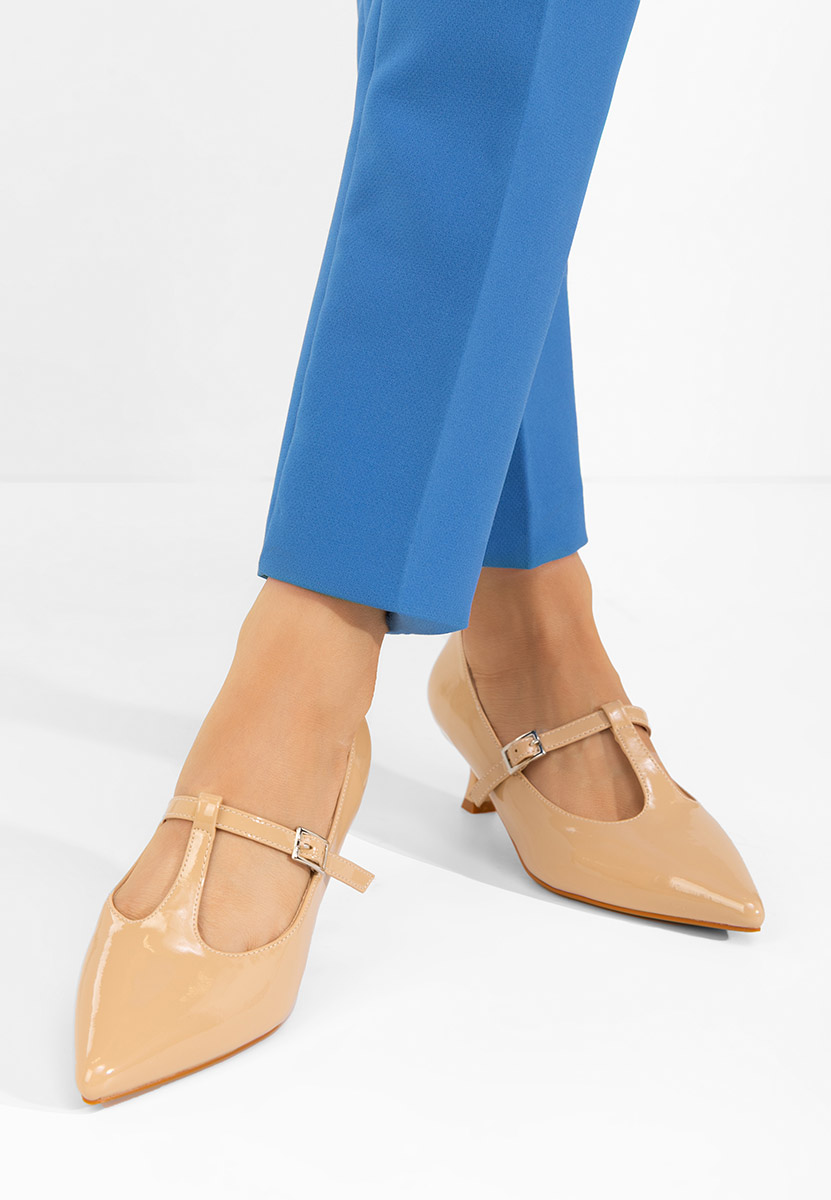 Béžové lodičky do špičky Caty