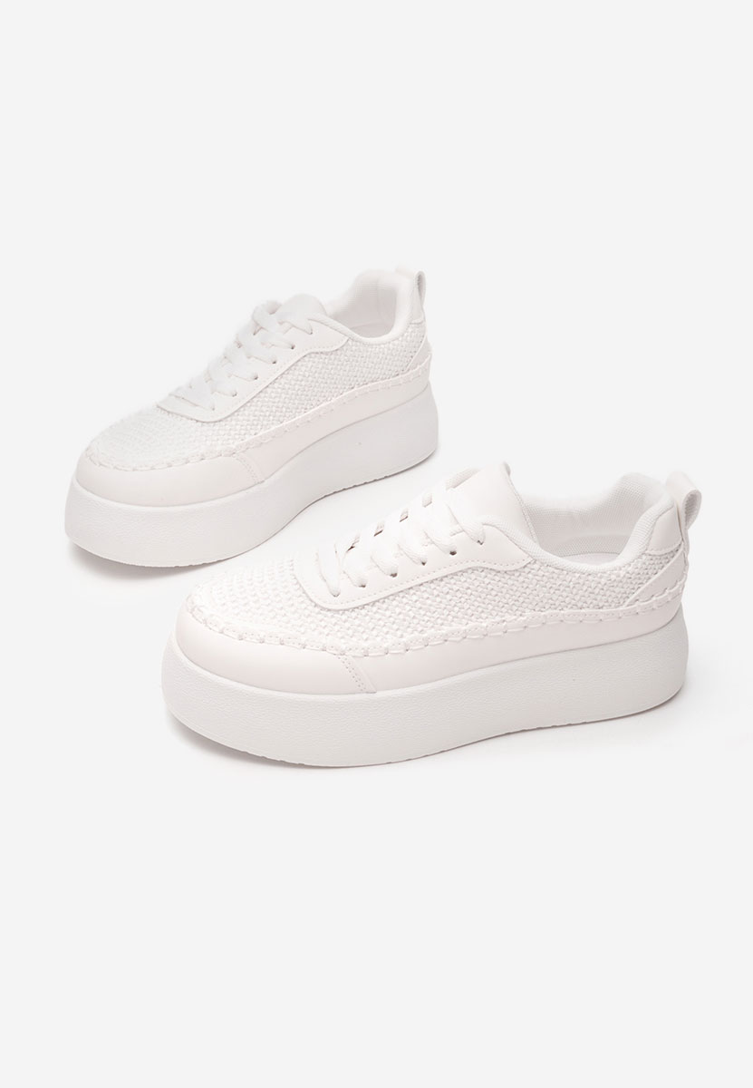 Bílé dámské tenisky na klínku Cecila