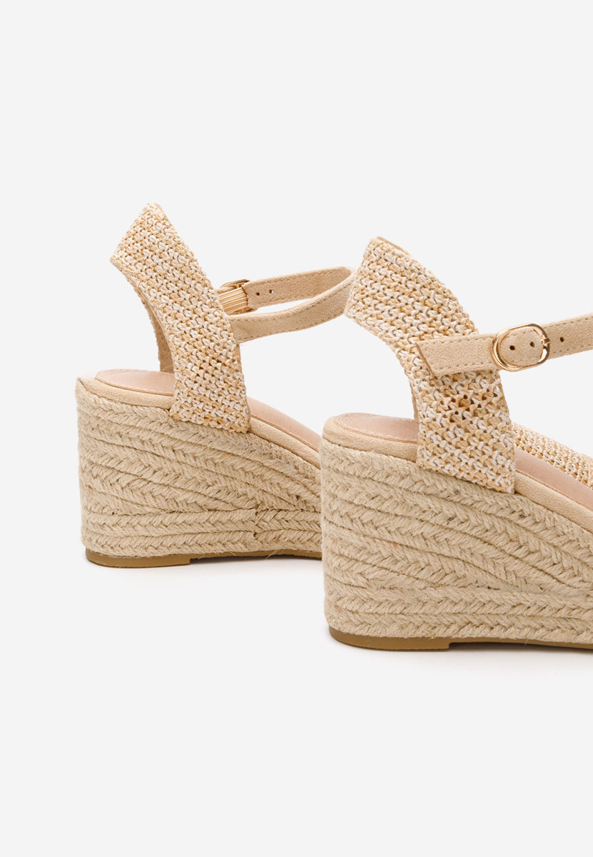 Khaki sandály espadrilky Paty