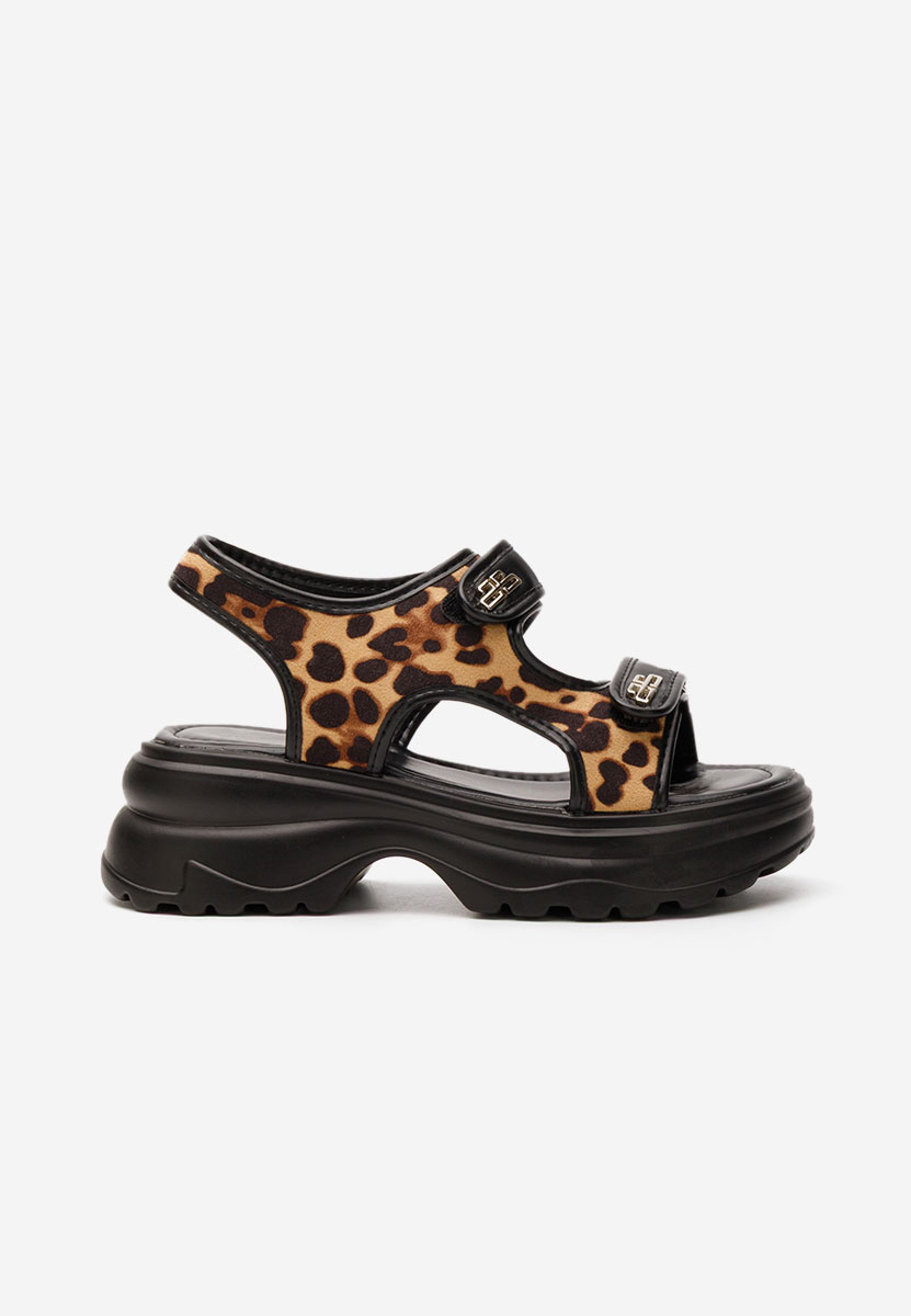 Leopardí sandály na platformě Karolyna