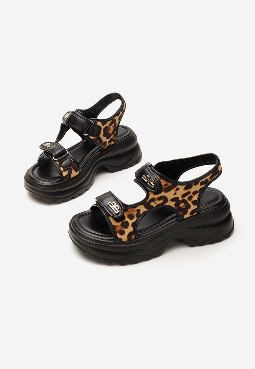 Leopardí sandály na platformě Karolyna