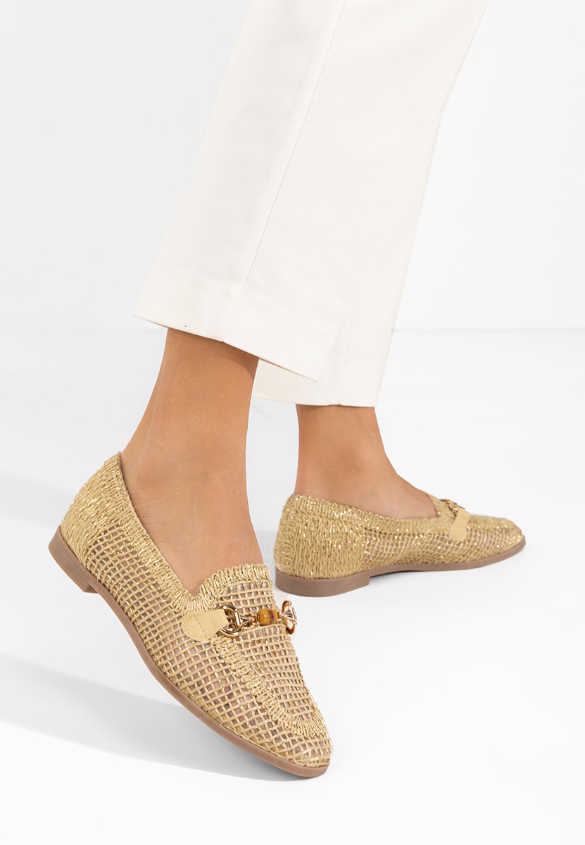 Béžové dámské mokasíny Jayna