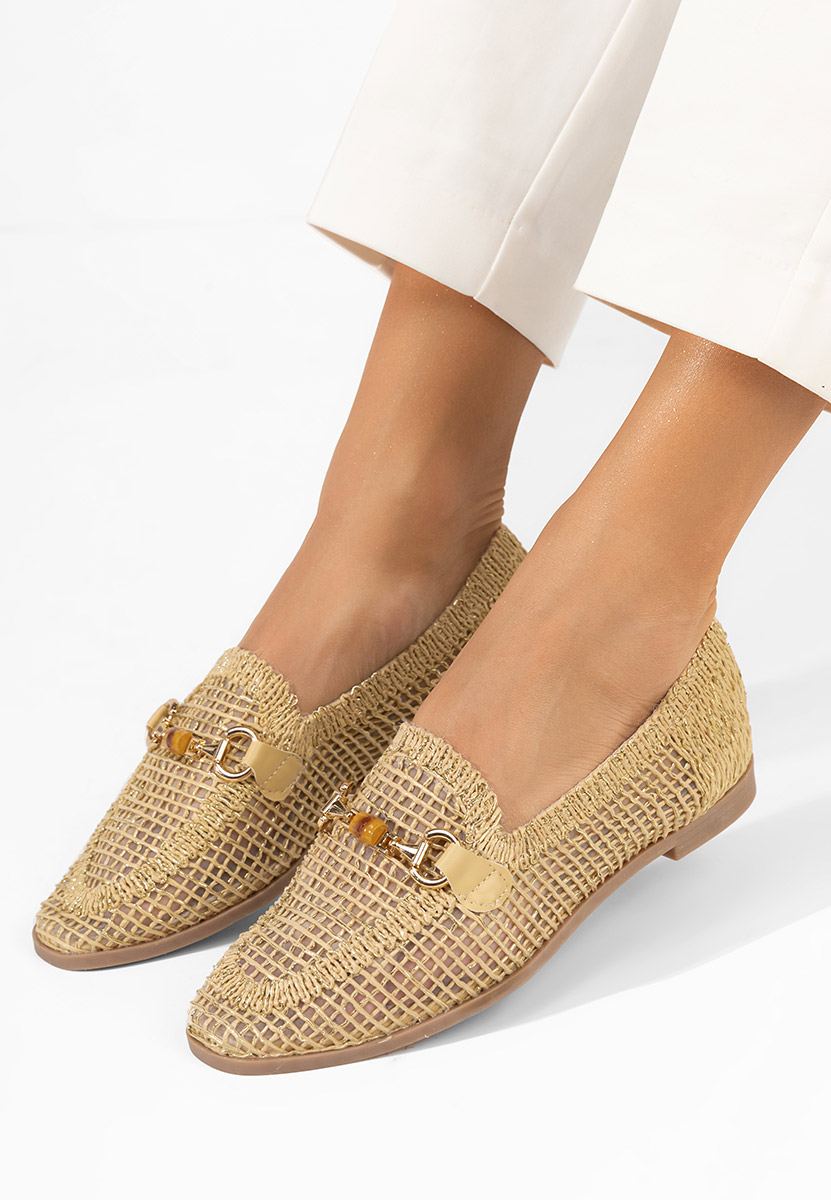 Béžové dámské mokasíny Jayna