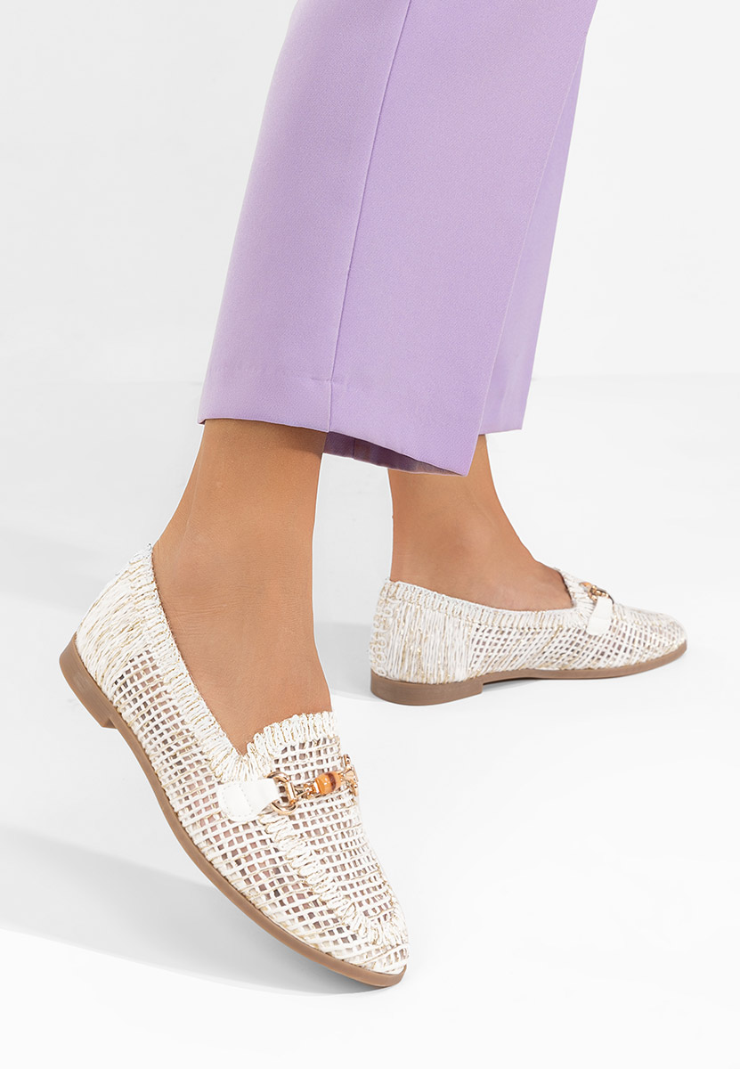 Bílé dámské mokasíny Jayna