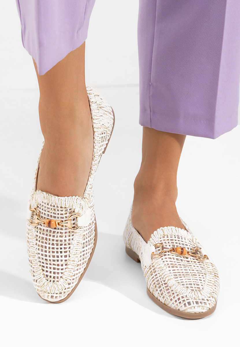 Bílé dámské mokasíny Jayna