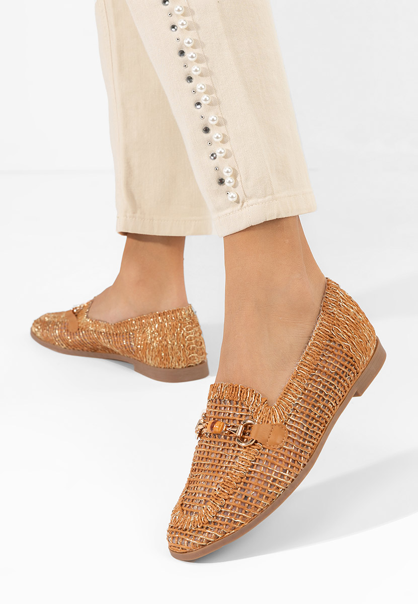 Camelové dámské mokasíny Jayna