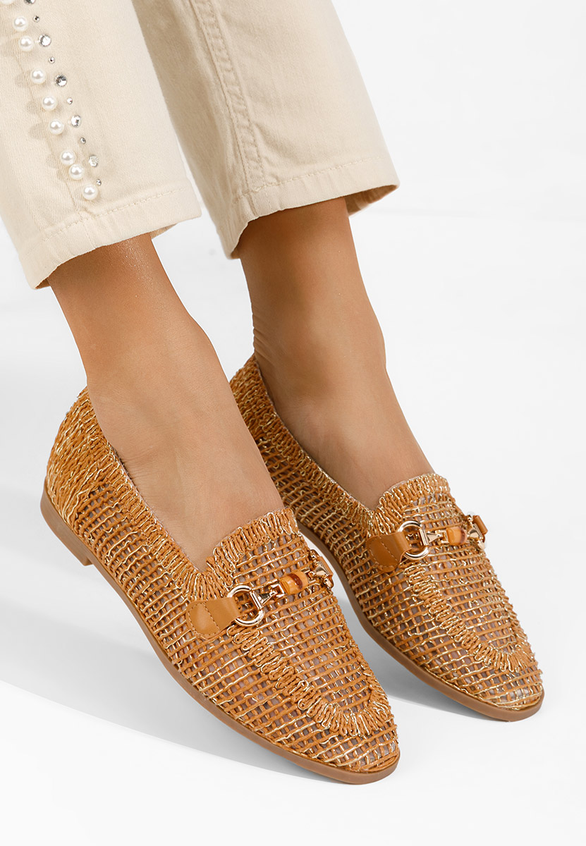 Camelové dámské mokasíny Jayna