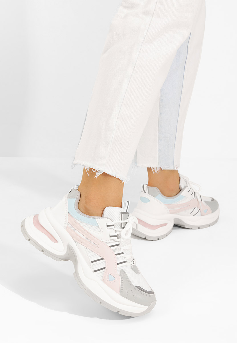 Bílé dámské tenisky na klínku Jenniffer V2