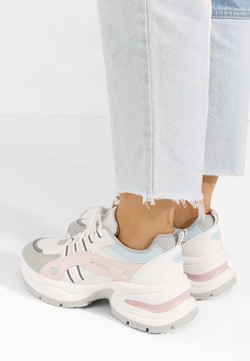 Bílé dámské tenisky na klínku Jenniffer V2