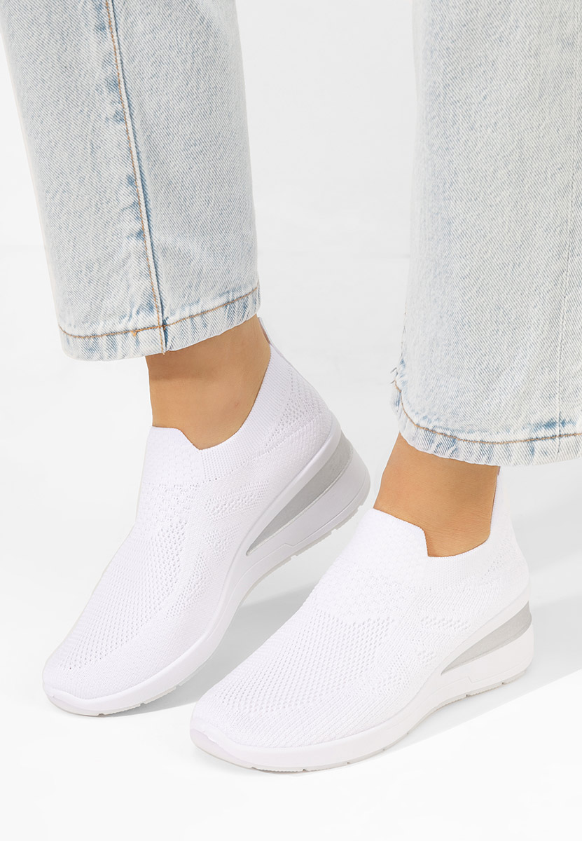 Bílé slip on tenisky Tresty