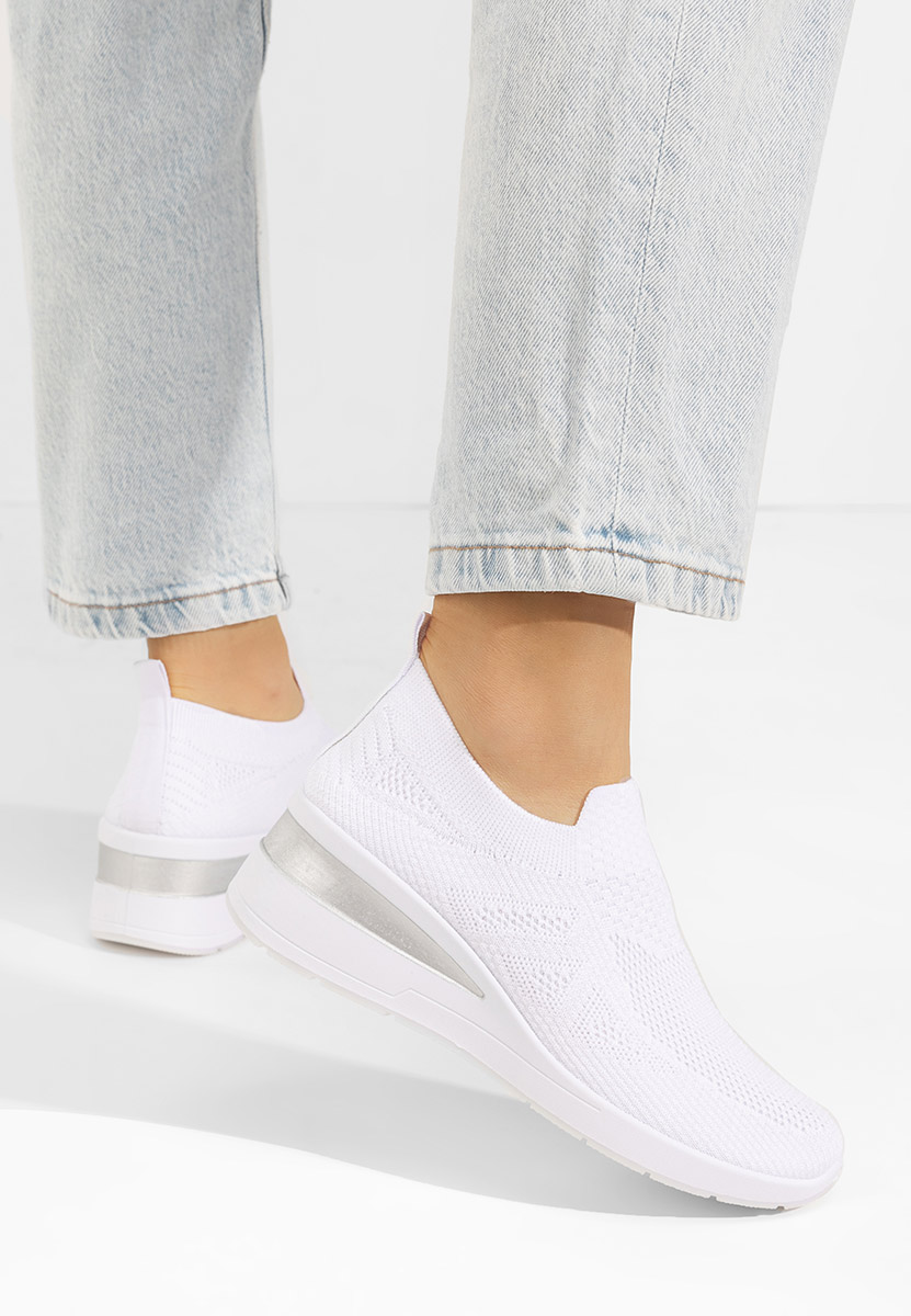 Bílé slip on tenisky Tresty