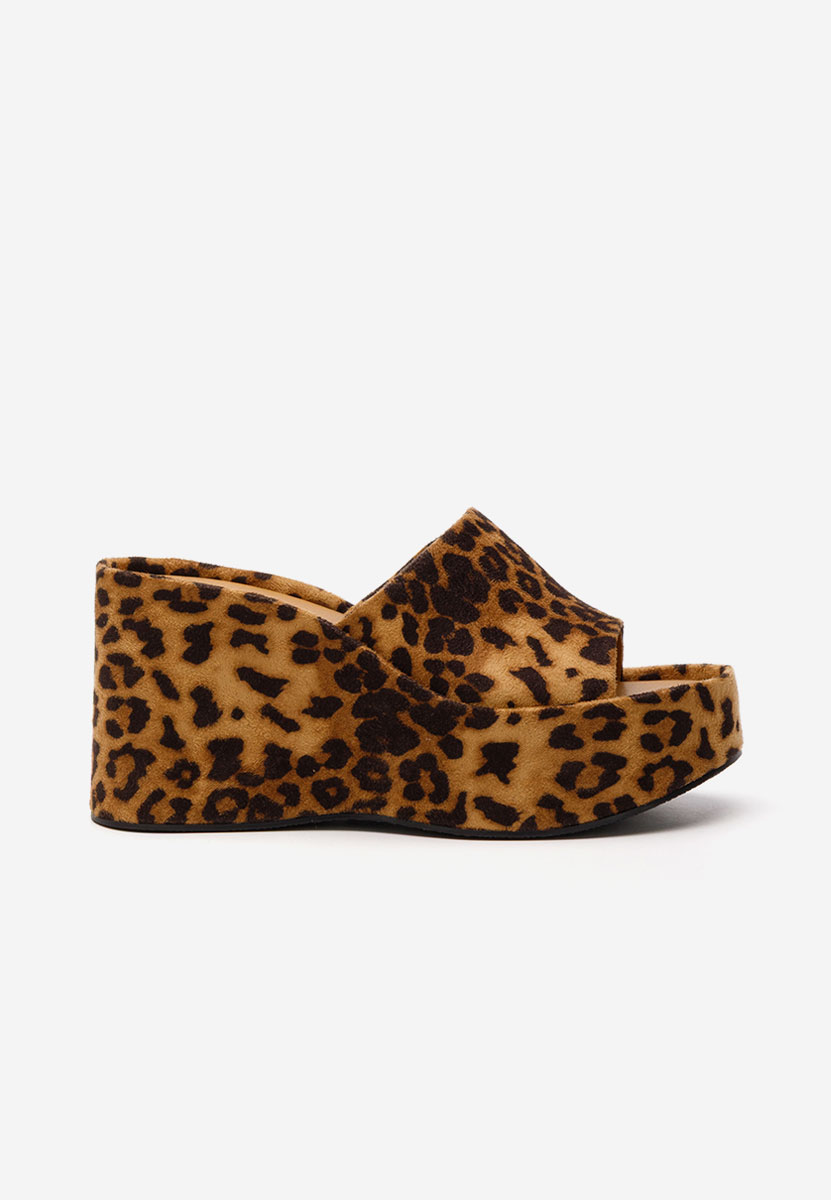 Leopardí pantofle na platformě Wilya