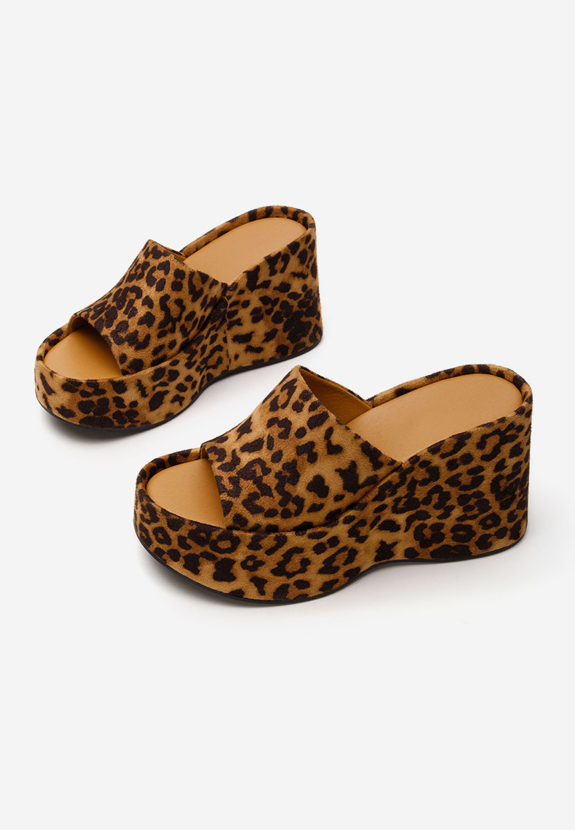 Leopardí pantofle na platformě Wilya