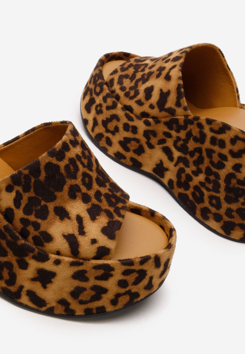 Leopardí pantofle na platformě Wilya