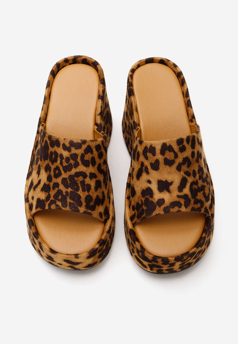 Leopardí pantofle na platformě Wilya